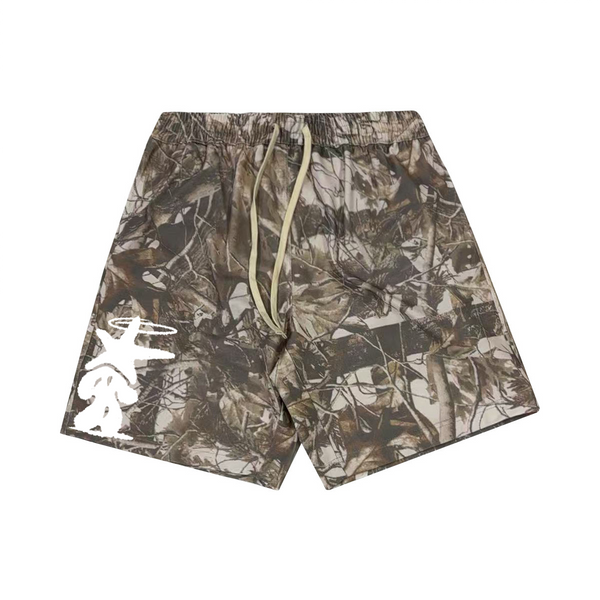 French Terry Camo Shorts