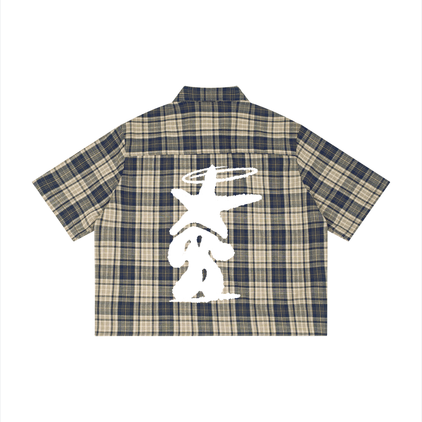 Unisex Plaid Boxy Short Sleeve Shirt