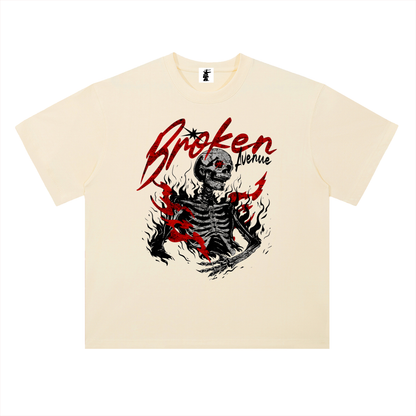 Heavyweight Drop Shoulder Cotton T-Shirt