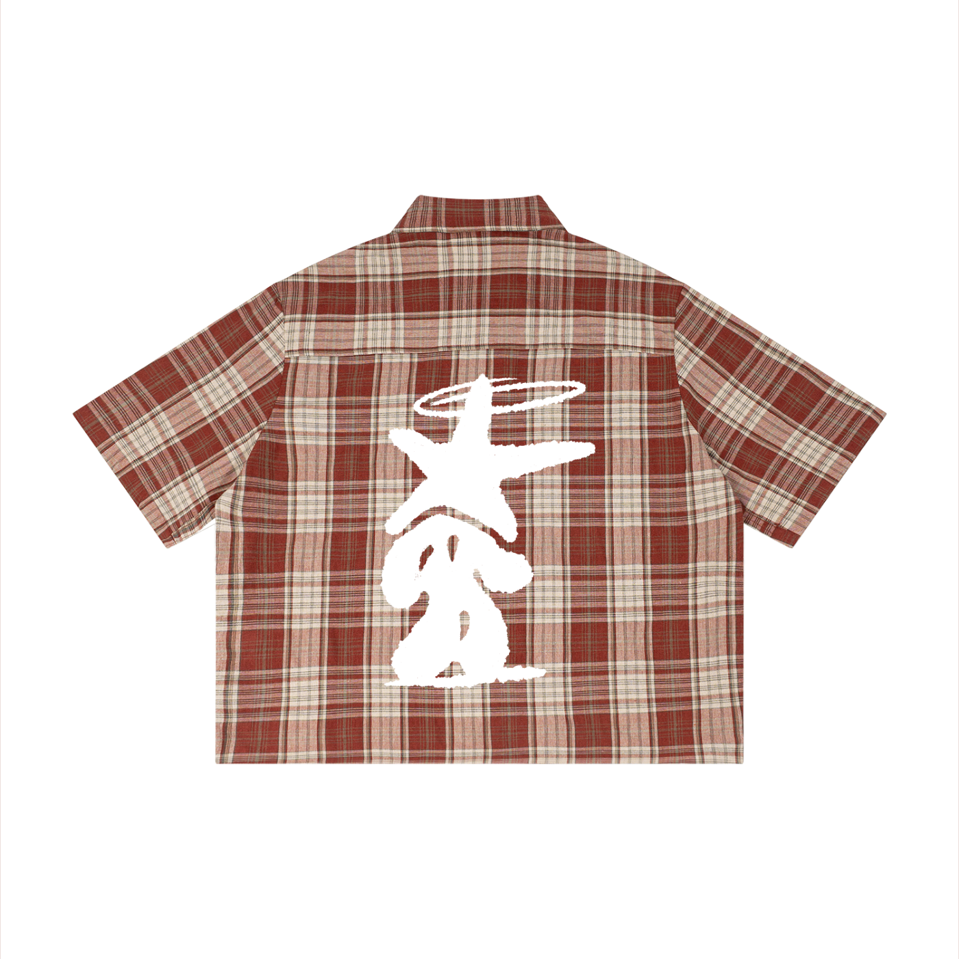 Unisex Plaid Boxy Short Sleeve Shirt