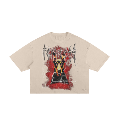 FEARLESS FRAYED BOX TEE